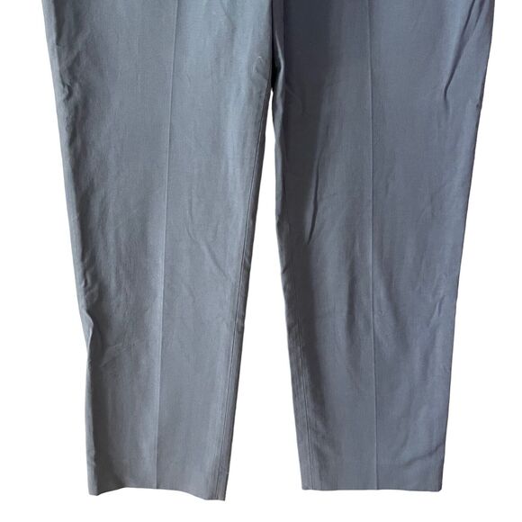 Rebecca Taylor 6 Stretch Cotton Suit Tailored Dress Pants Blue High Rise - Picture 6 of 10